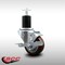 Service Caster 3'' SS Maroon Poly Swivel 1-3/4'' Expanding Stem Caster with Brake SCC-SSEX20S314-PPUB-MRN-TLB-134 - alternate 3